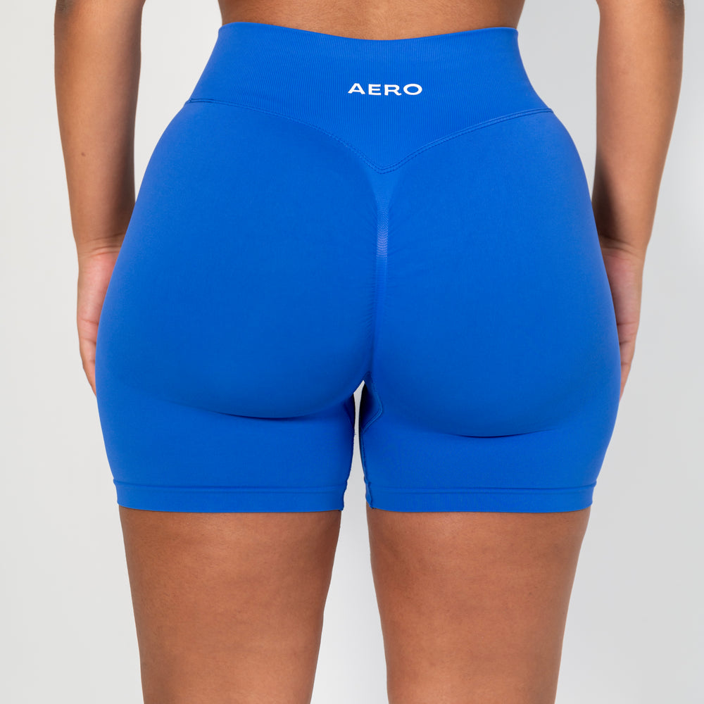 Royal-Blue Contour Shorts