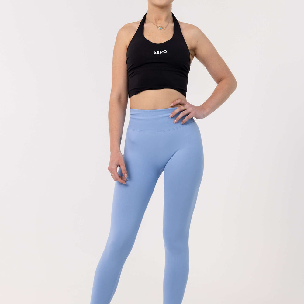 Ice-Blue Contour Leggings