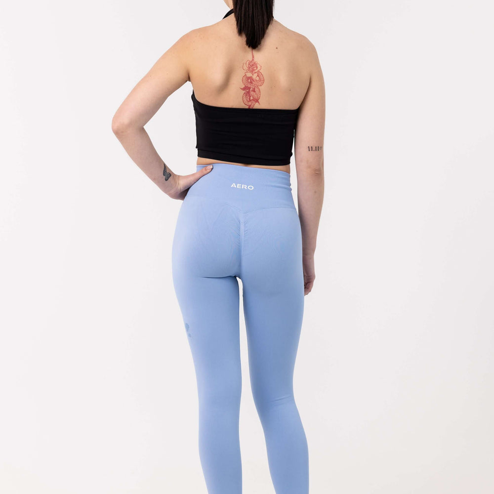 Ice-Blue Contour Leggings