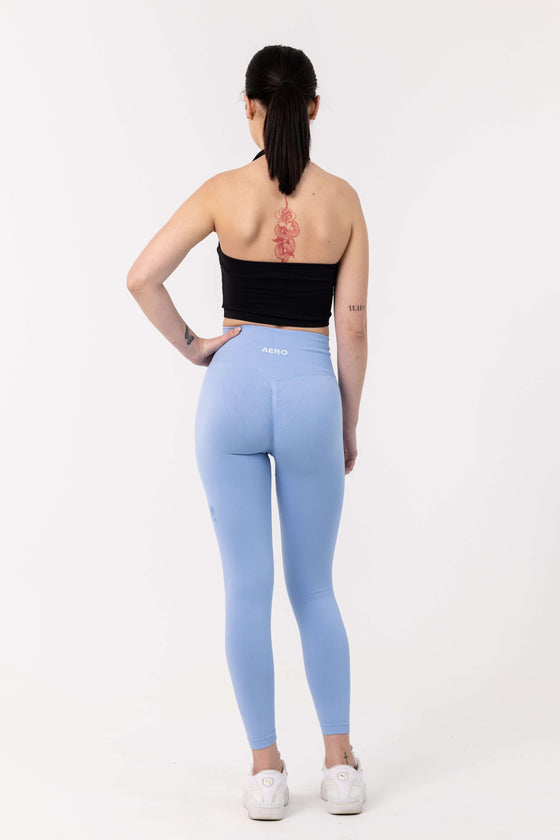 Ice-Blue Contour Leggings