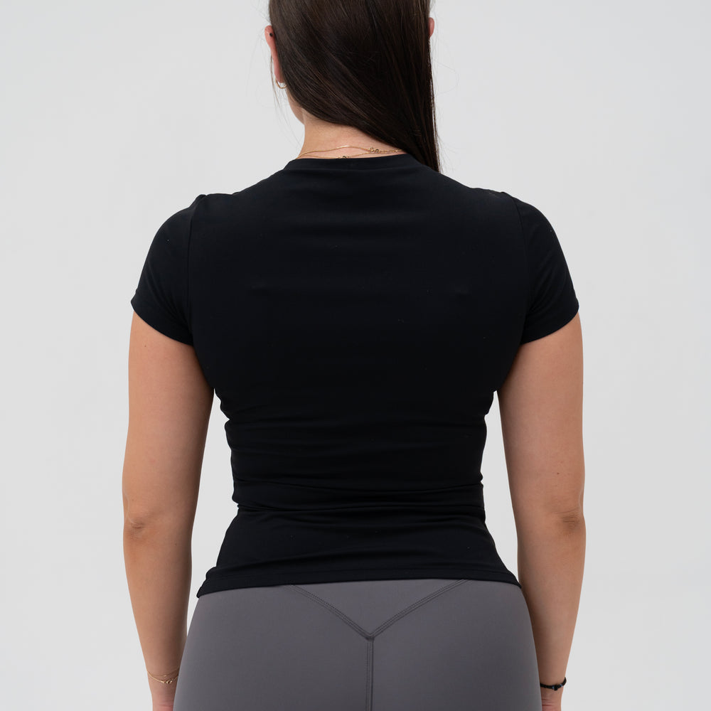 
                      
                        Black Seamless Tee
                      
                    