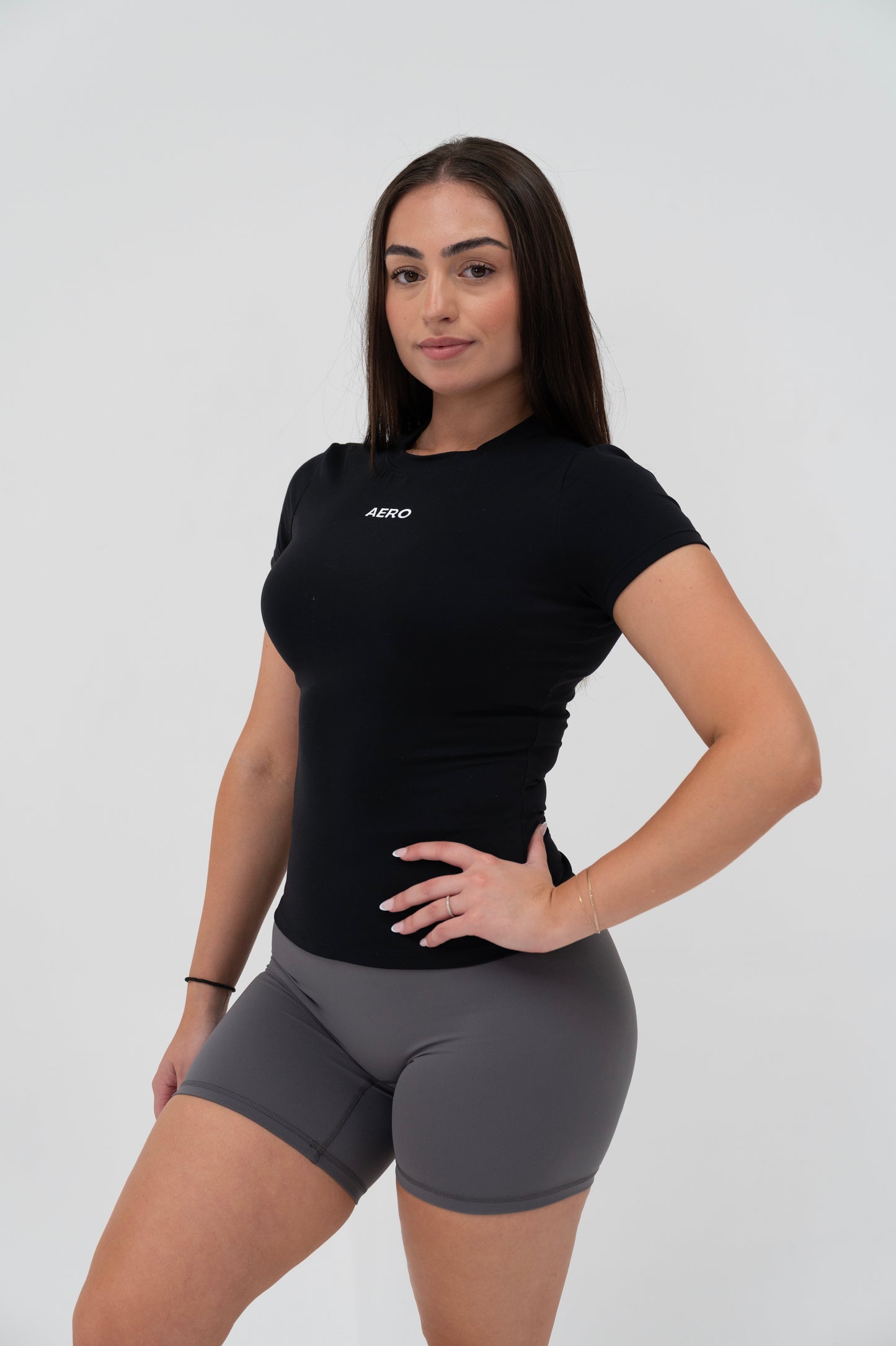 Black Seamless Tee