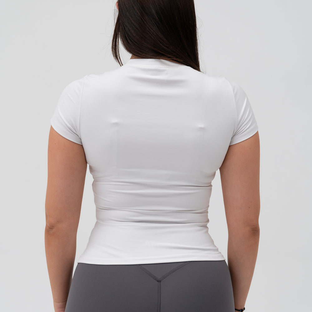 
                      
                        White Seamless Tee
                      
                    