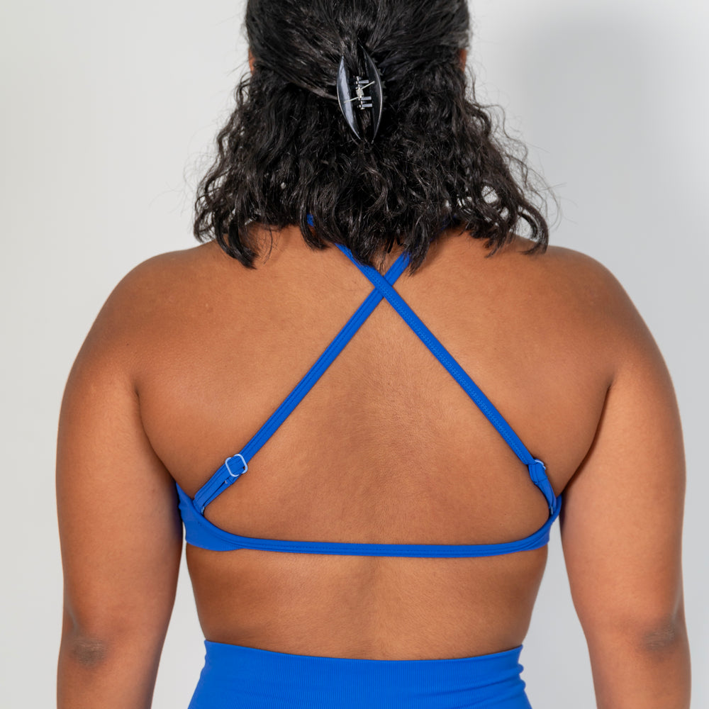 Royal-Blue Contour Crop