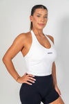 White Halter Crop