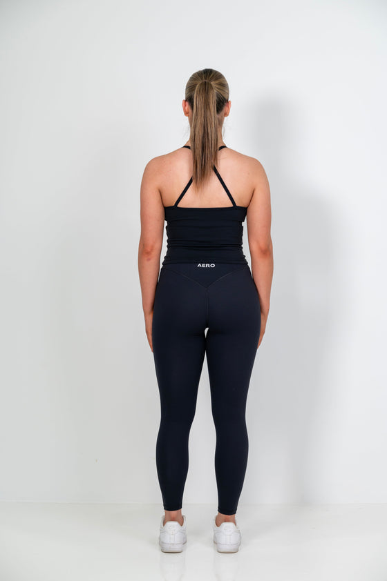 Nahtlose Sculpt-Leggings aus Onyx