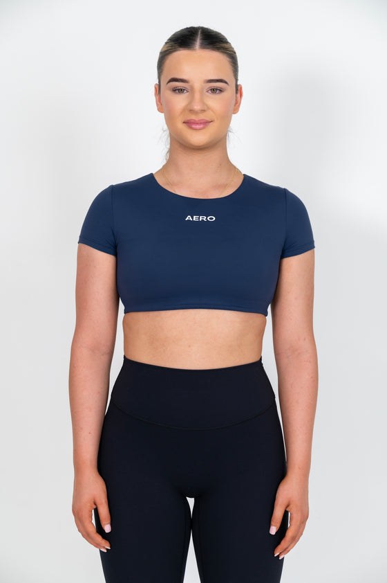 Navy Seamless Crop