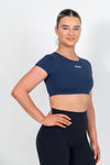 Navy Seamless Crop