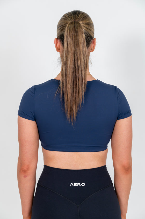 Navy Seamless Crop