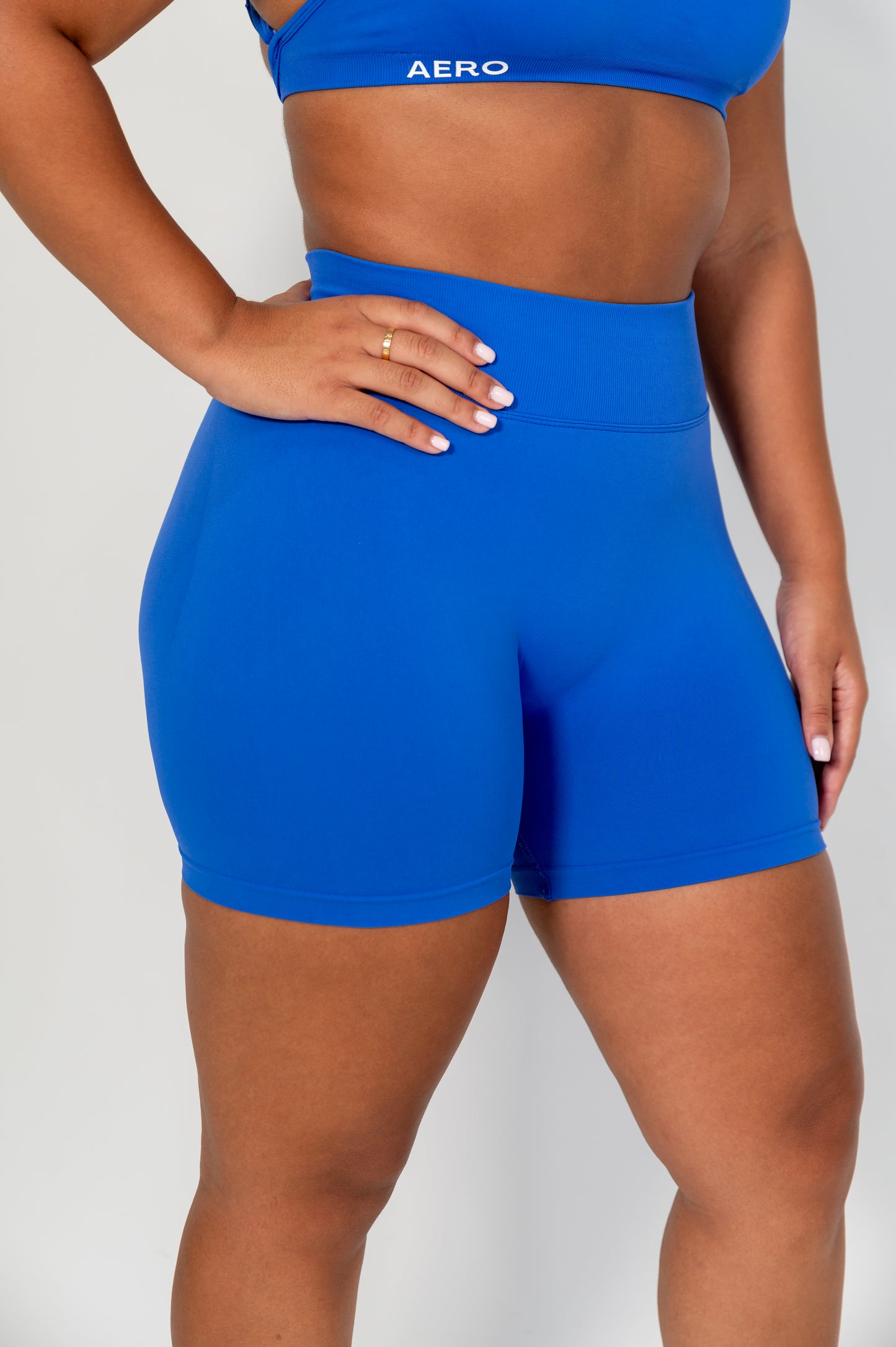 Royal-Blue Contour Shorts