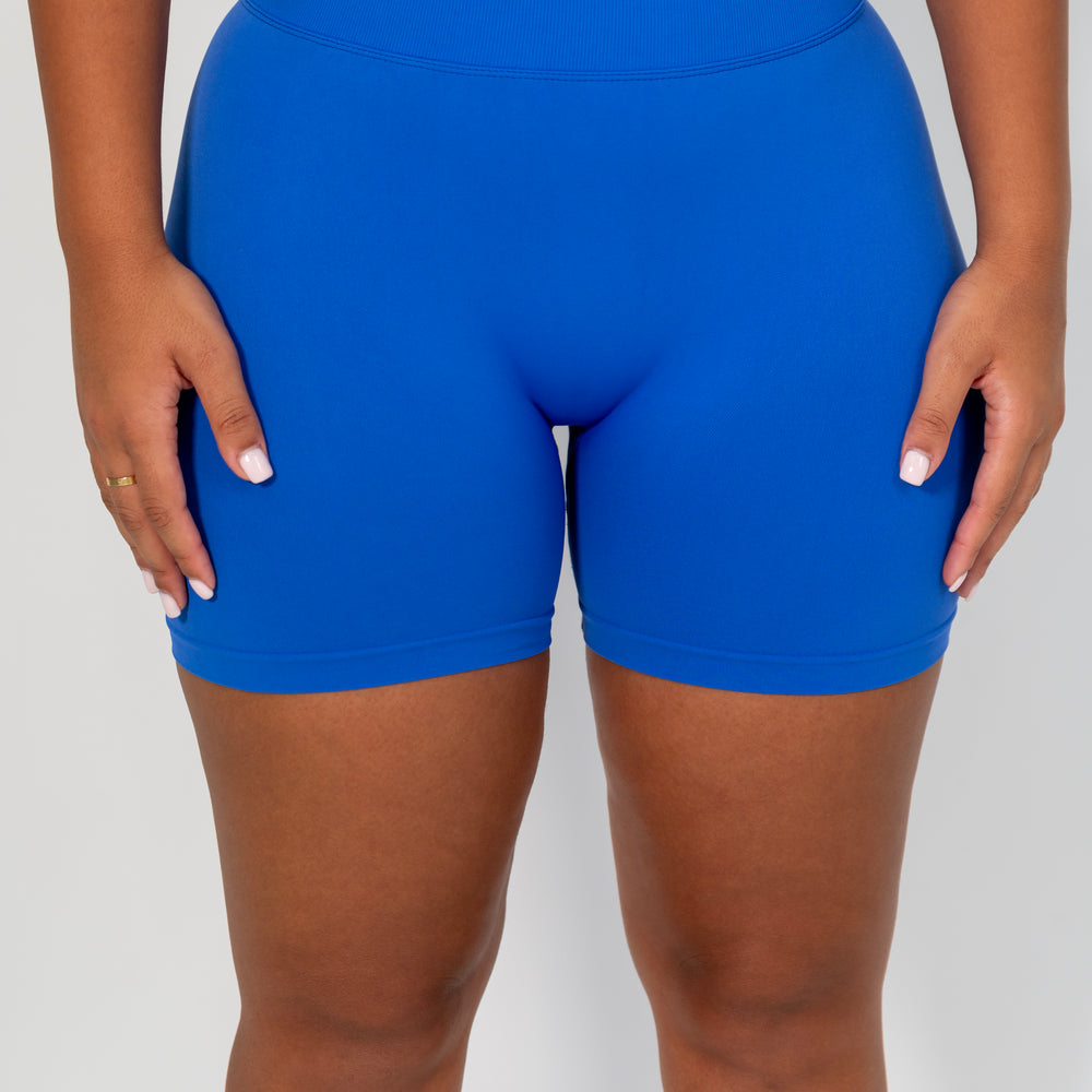 
                      
                        Royal-Blue Contour Shorts
                      
                    