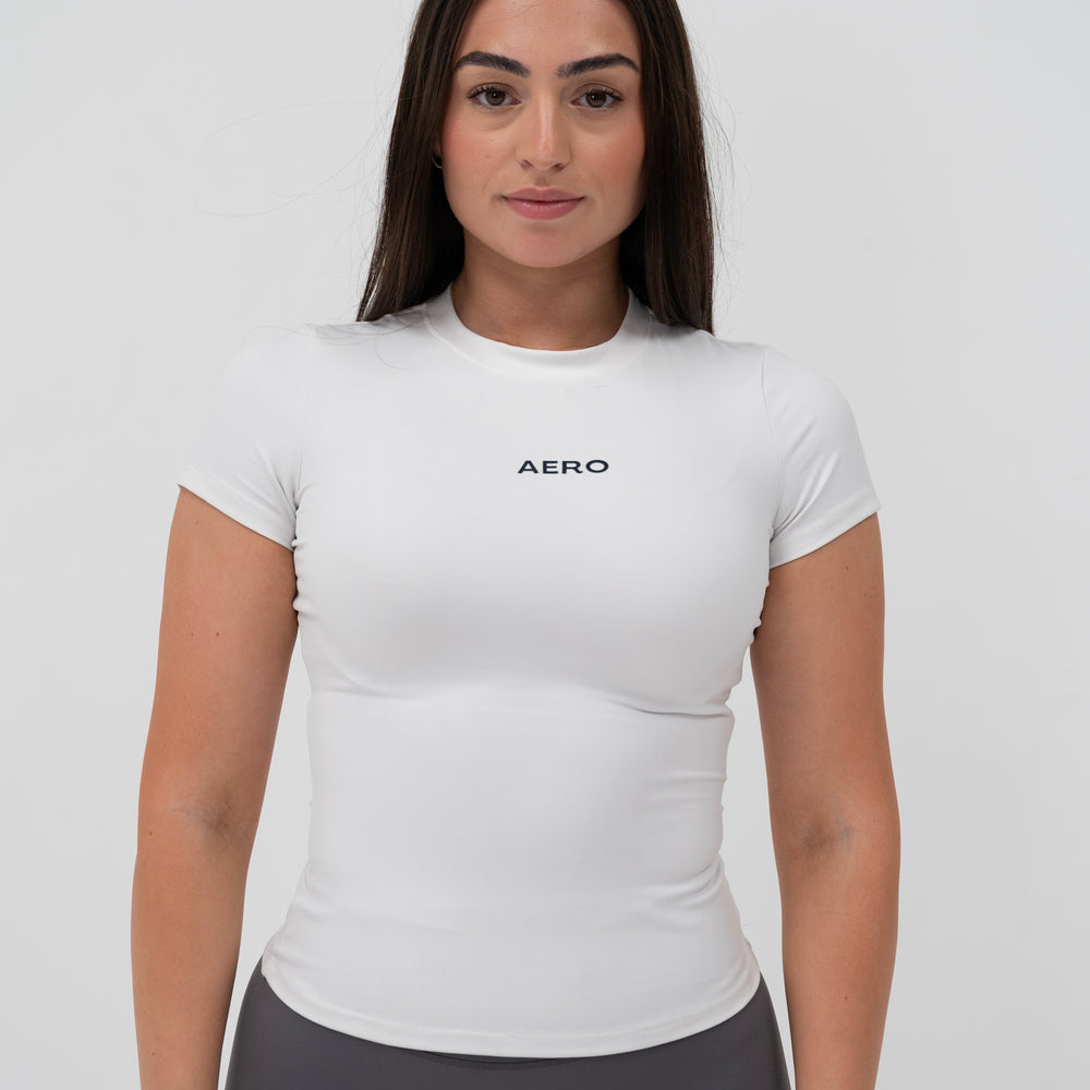 White Seamless Tee
