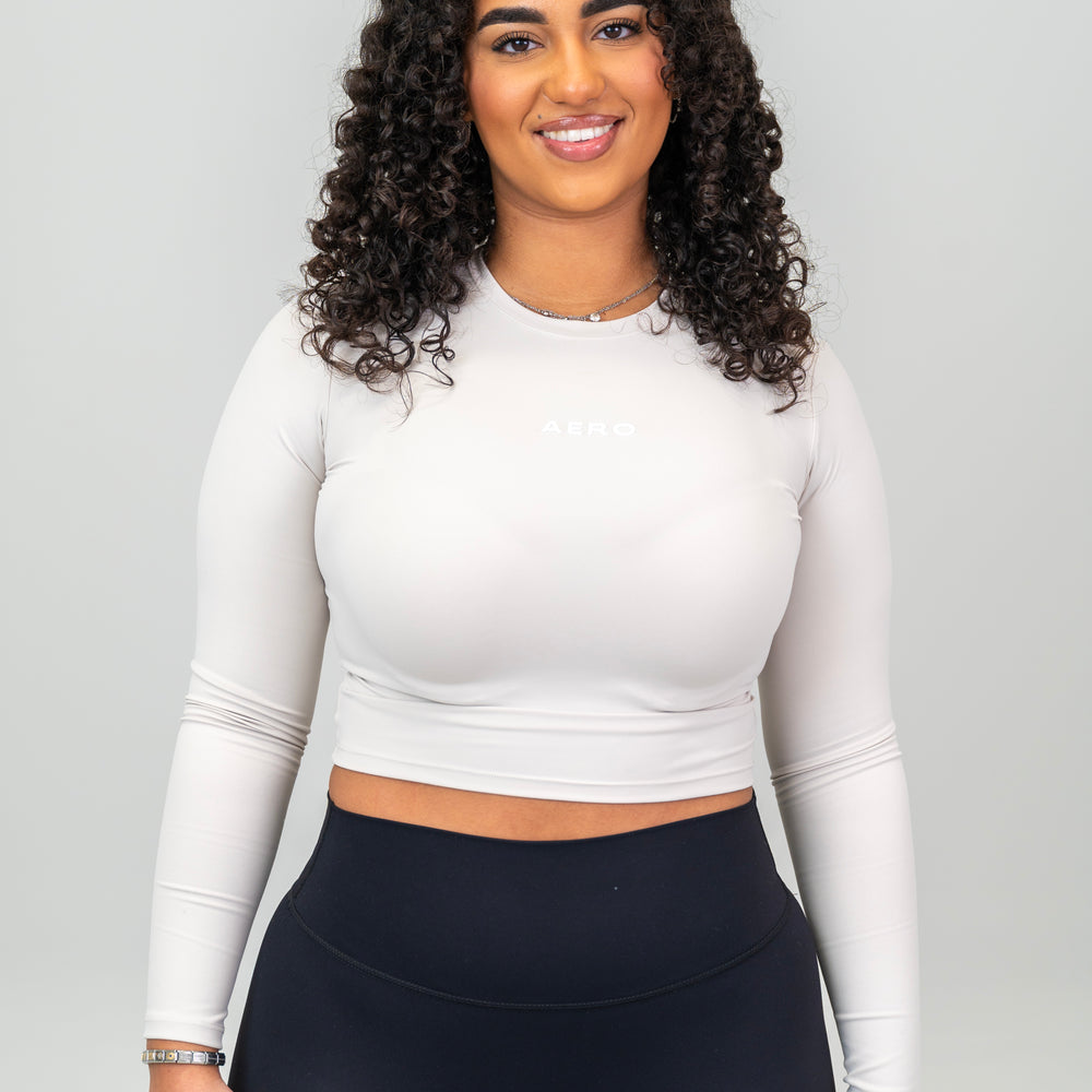 Cloud Cropped Seamless Long-Sleeve