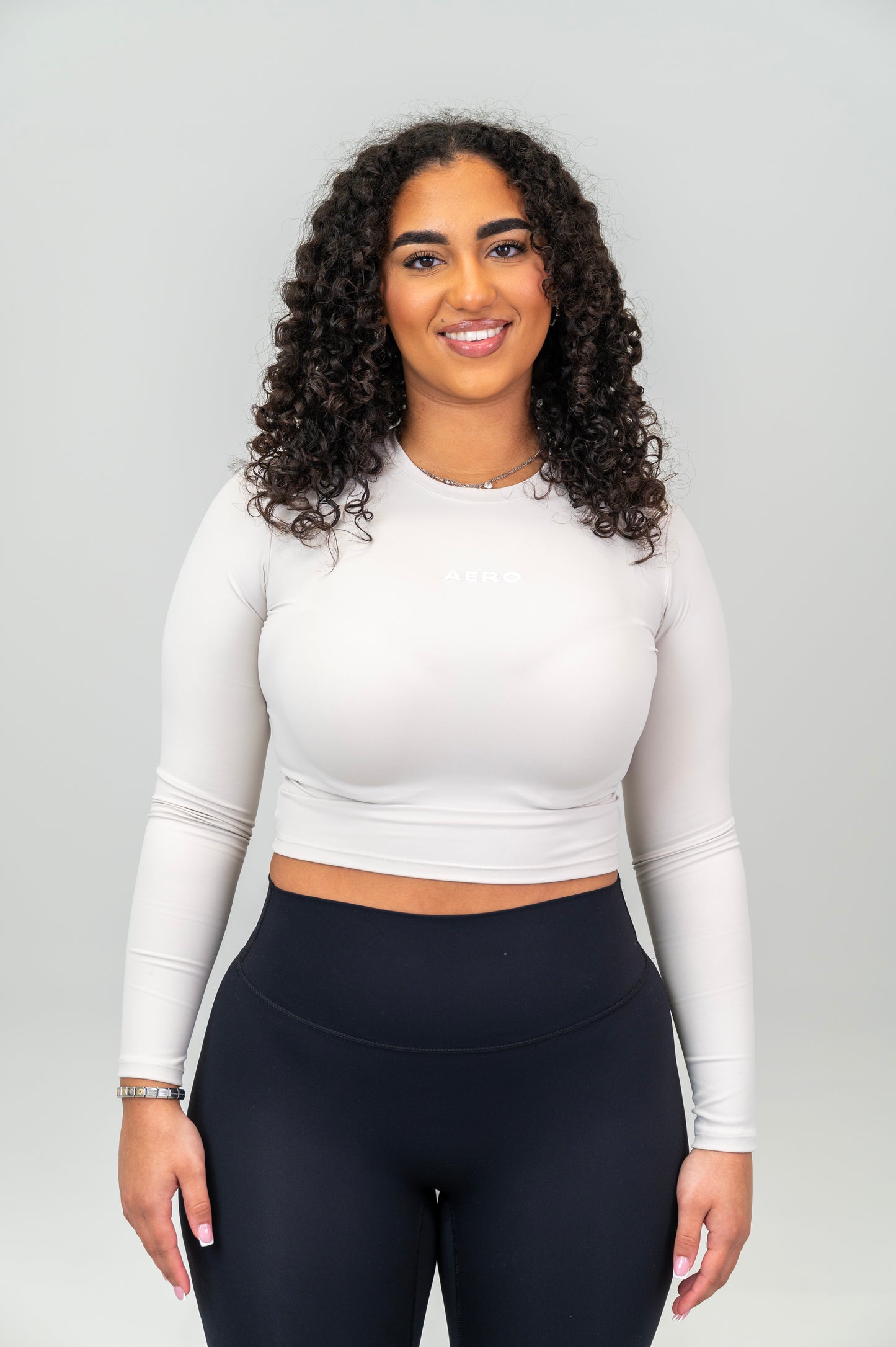 Cloud Cropped Seamless Long-Sleeve