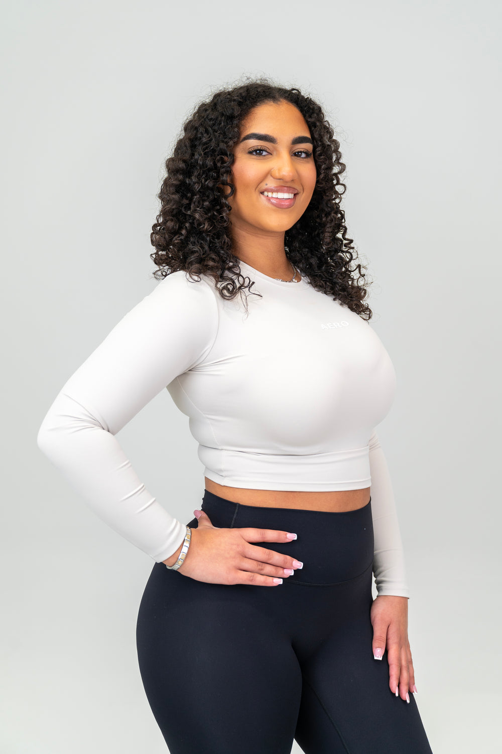 Cloud Cropped Seamless Long-Sleeve
