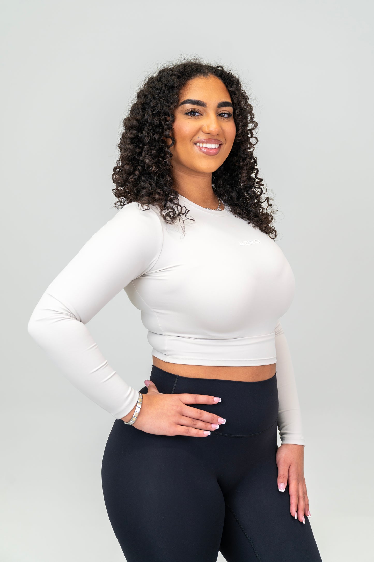 Cloud Cropped Seamless Long-Sleeve