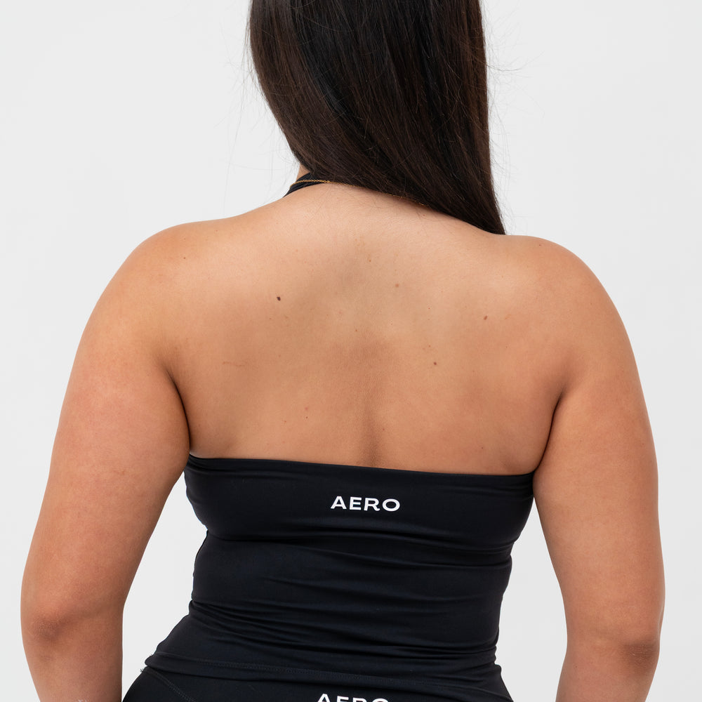 
                      
                        Black Seamless Halter Top
                      
                    