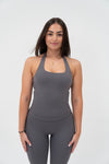 Charcoal Seamless Halter Top