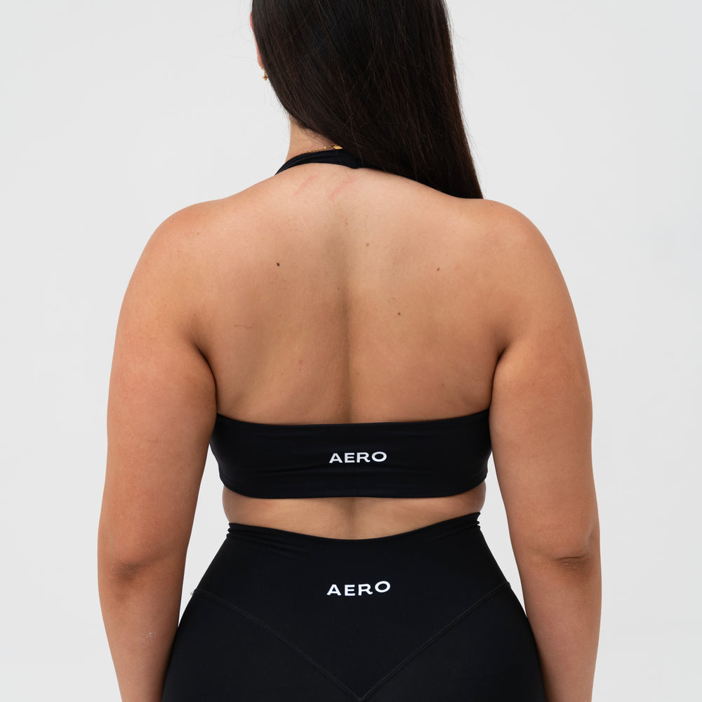 
                      
                        Black Seamless Halter Bra
                      
                    