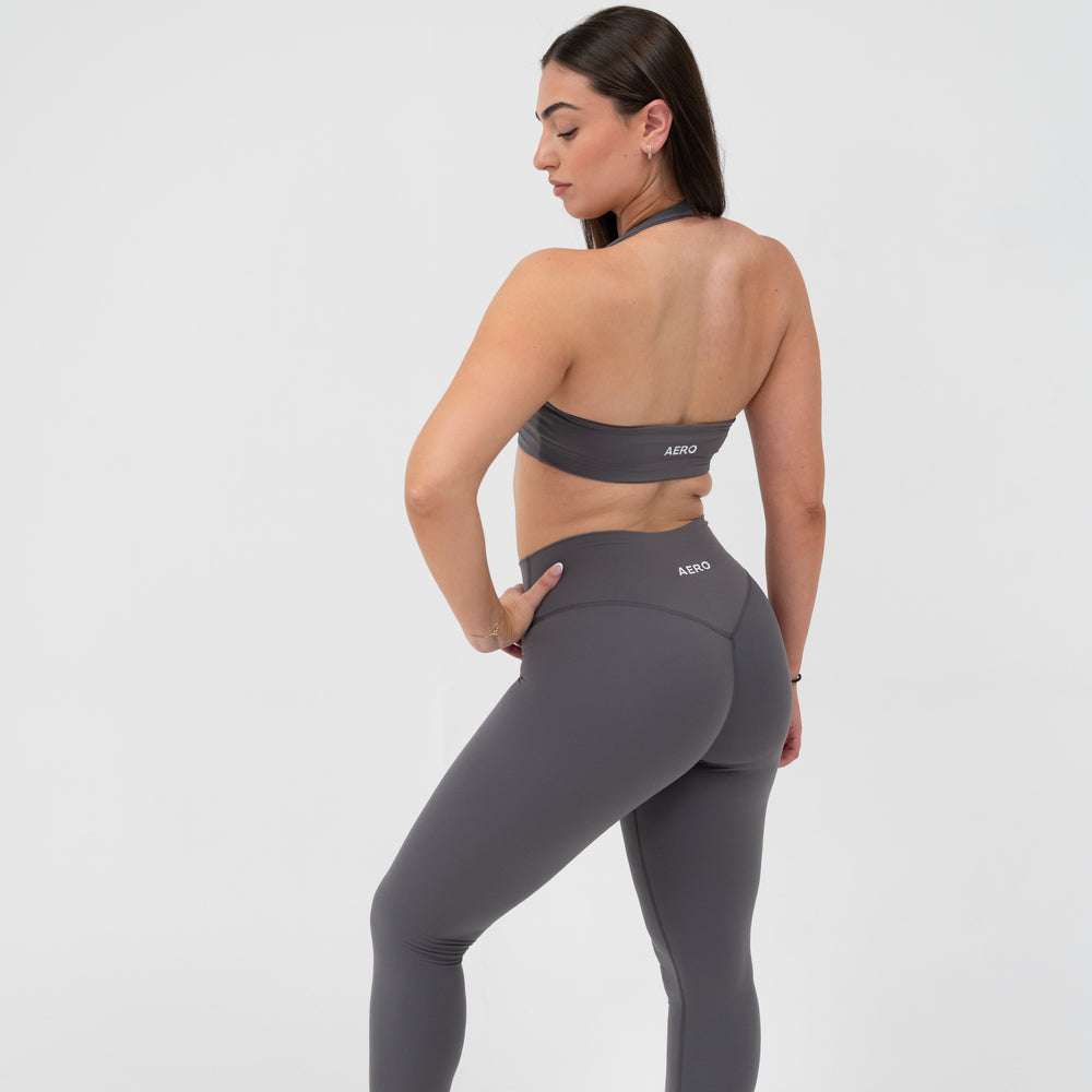 
                      
                        Charcoal Seamless Halter Bra
                      
                    