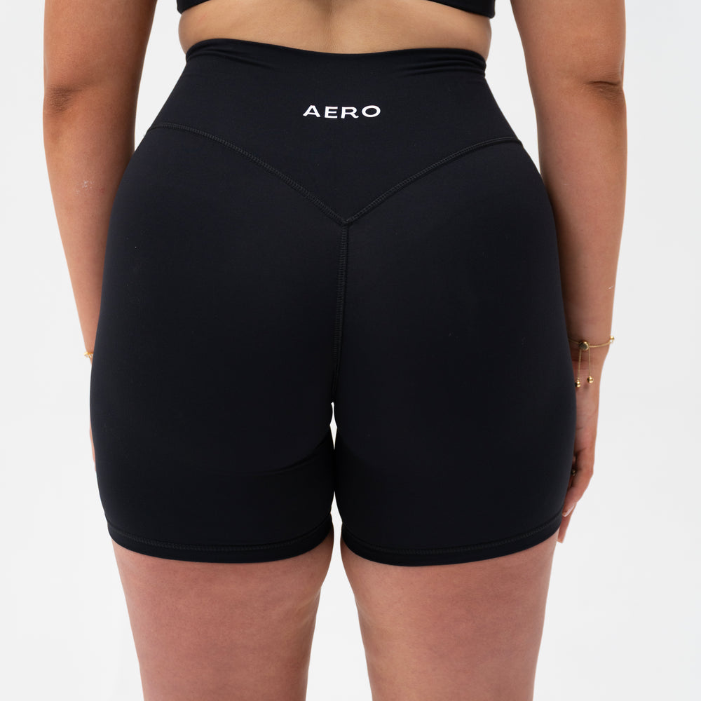 Black Seamless Sculpt Shorts