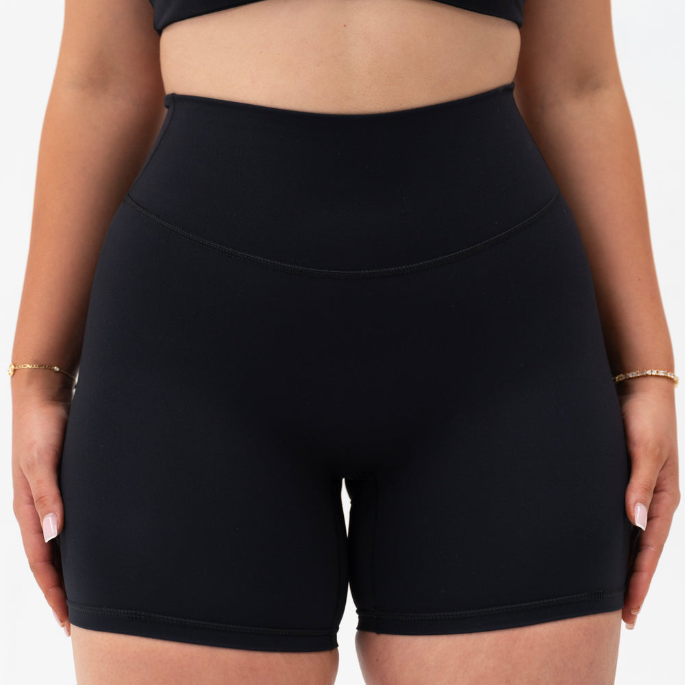 Black Seamless Sculpt Shorts