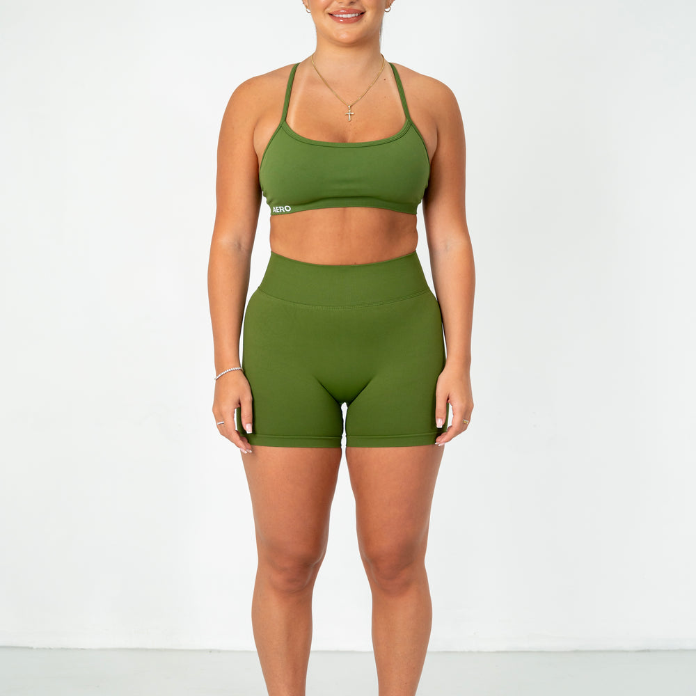 Olive Contour Shorts