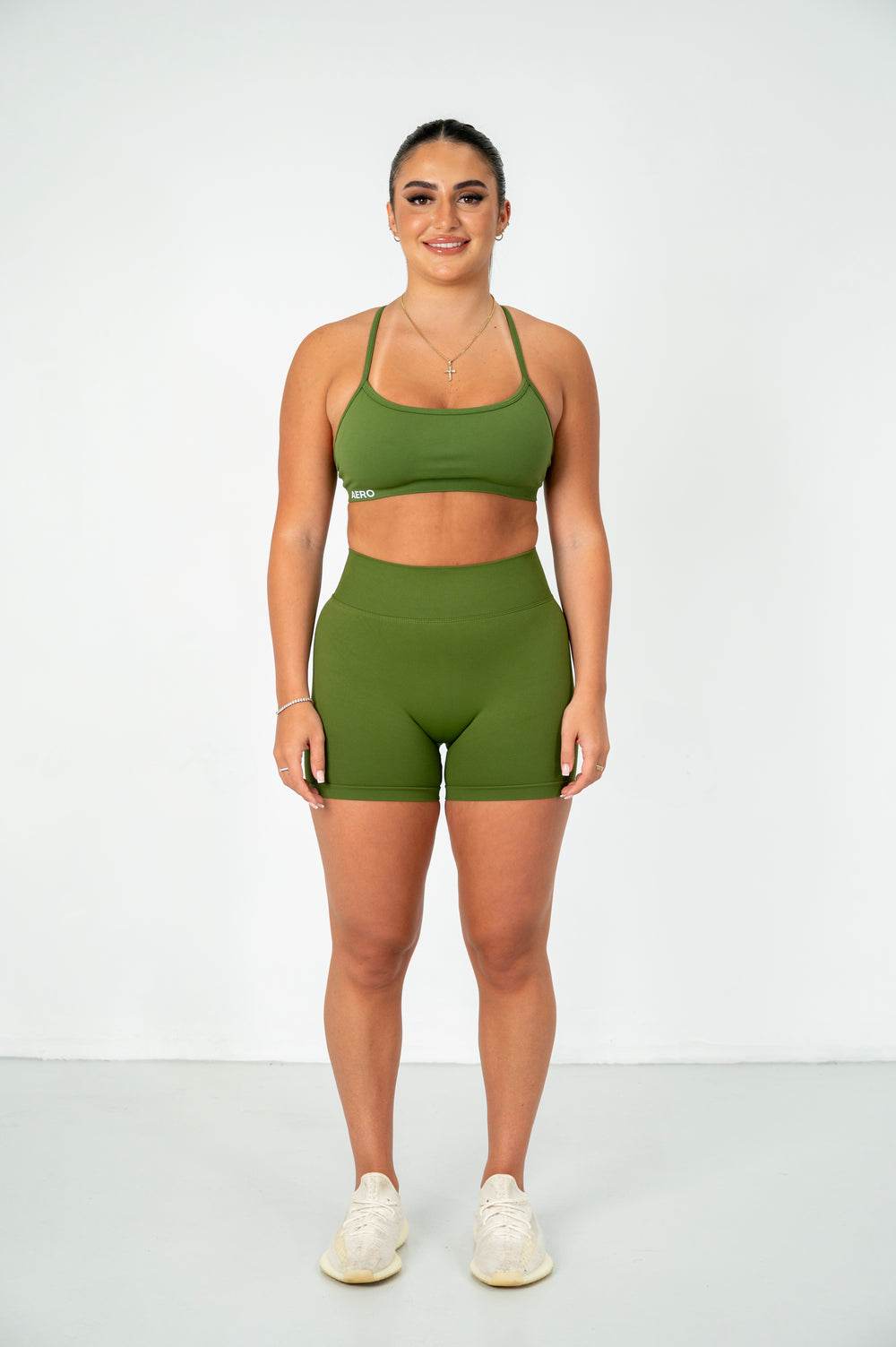 Olive Contour Shorts