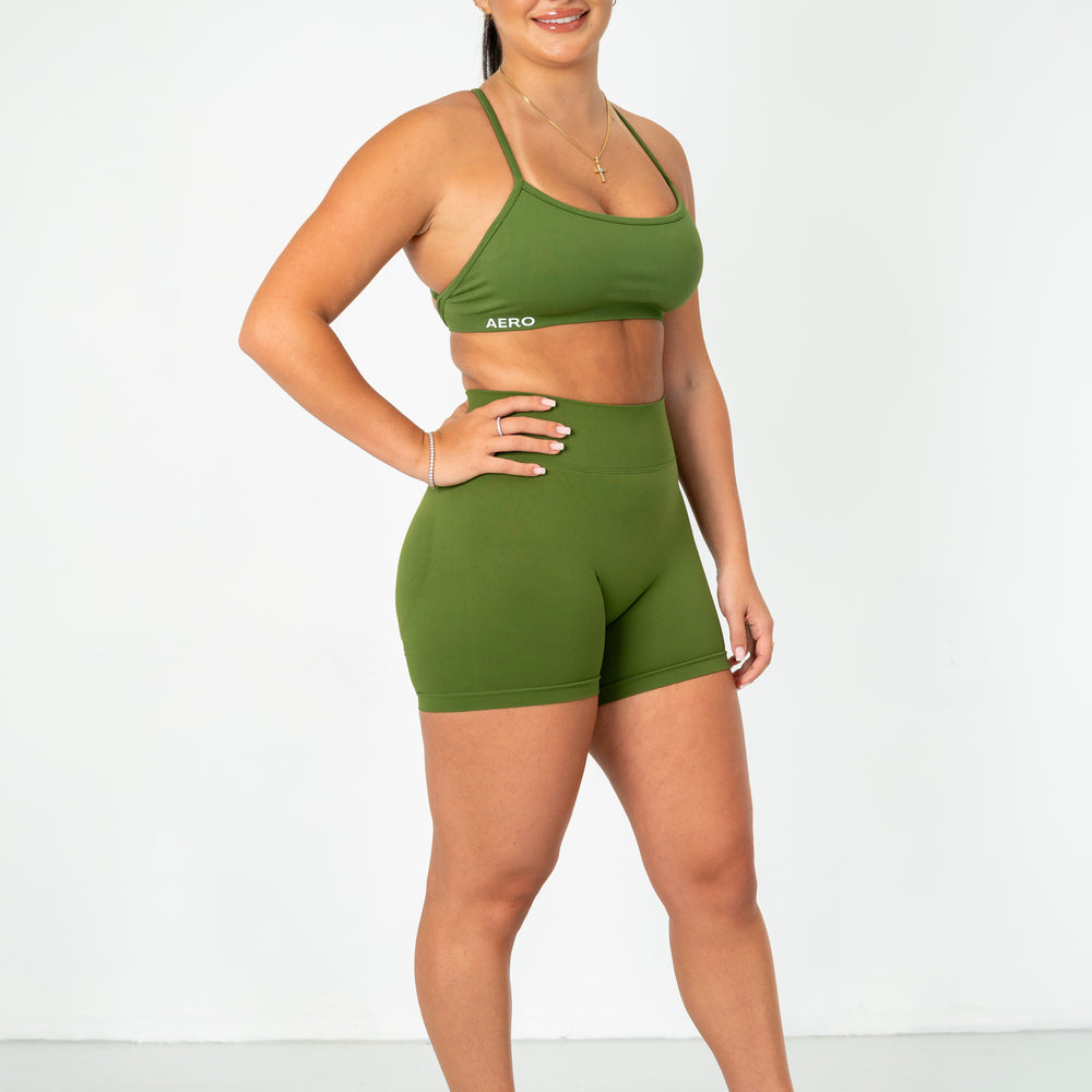 
                      
                        Olive Contour Shorts
                      
                    