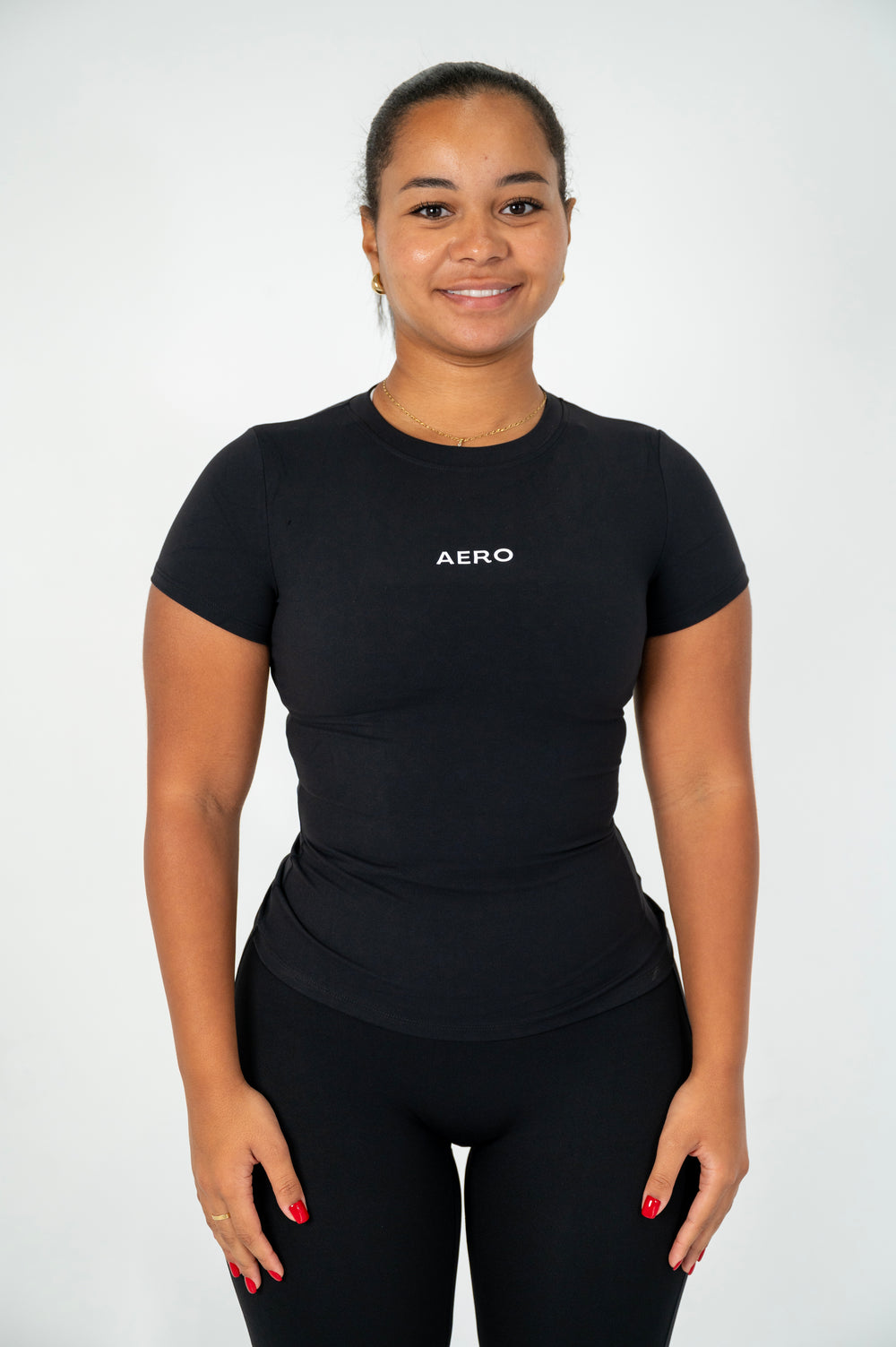 Black Seamless Tee