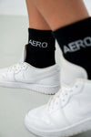 Black Aero Logo Socks