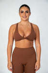 Caramel Seamless Sports Bra