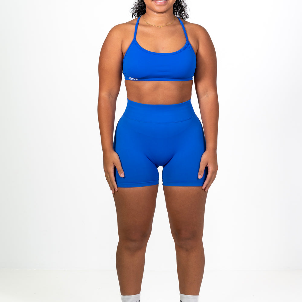 Royal-Blue Contour Shorts