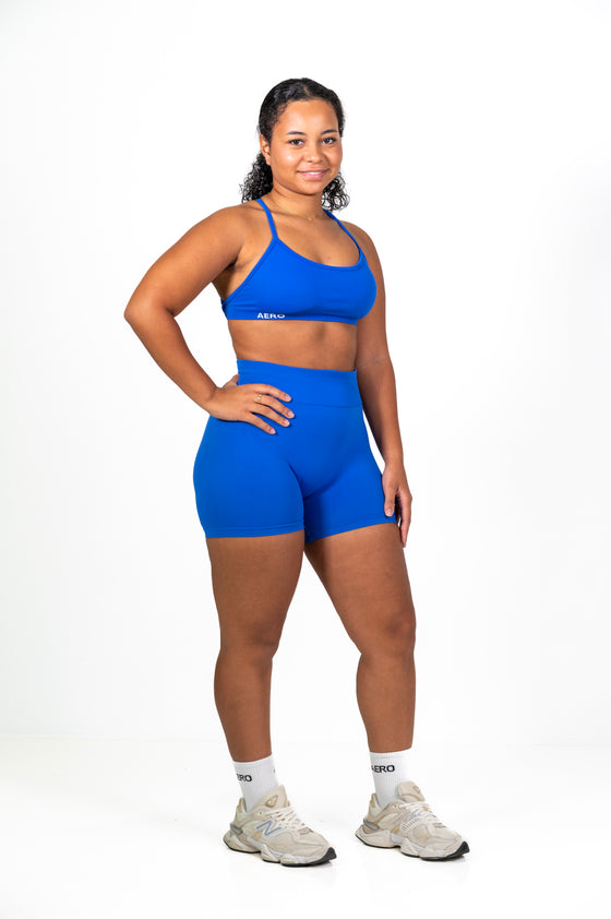 Royal-Blue Contour Shorts