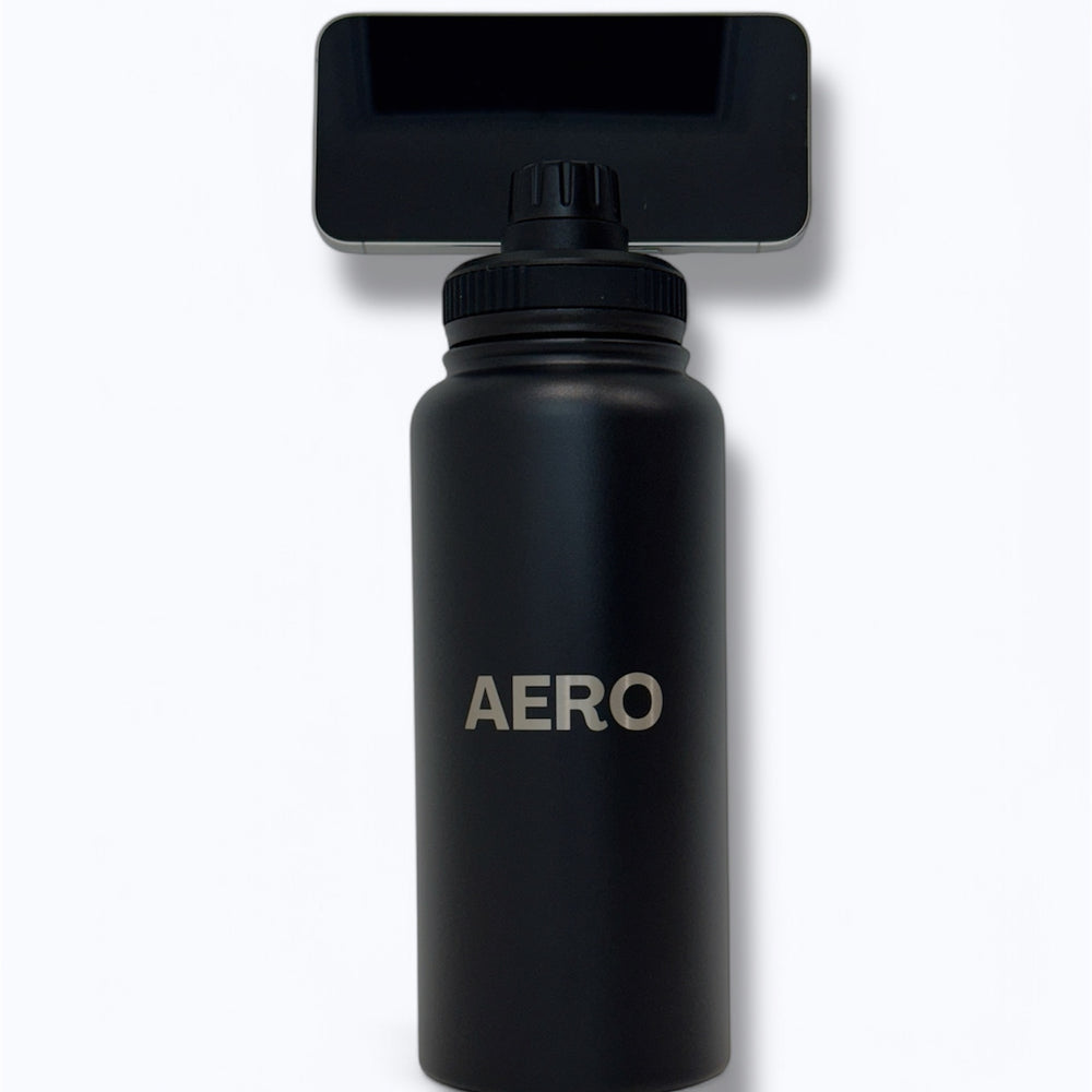 AERO- Black 1L Magnetic Water Bottle