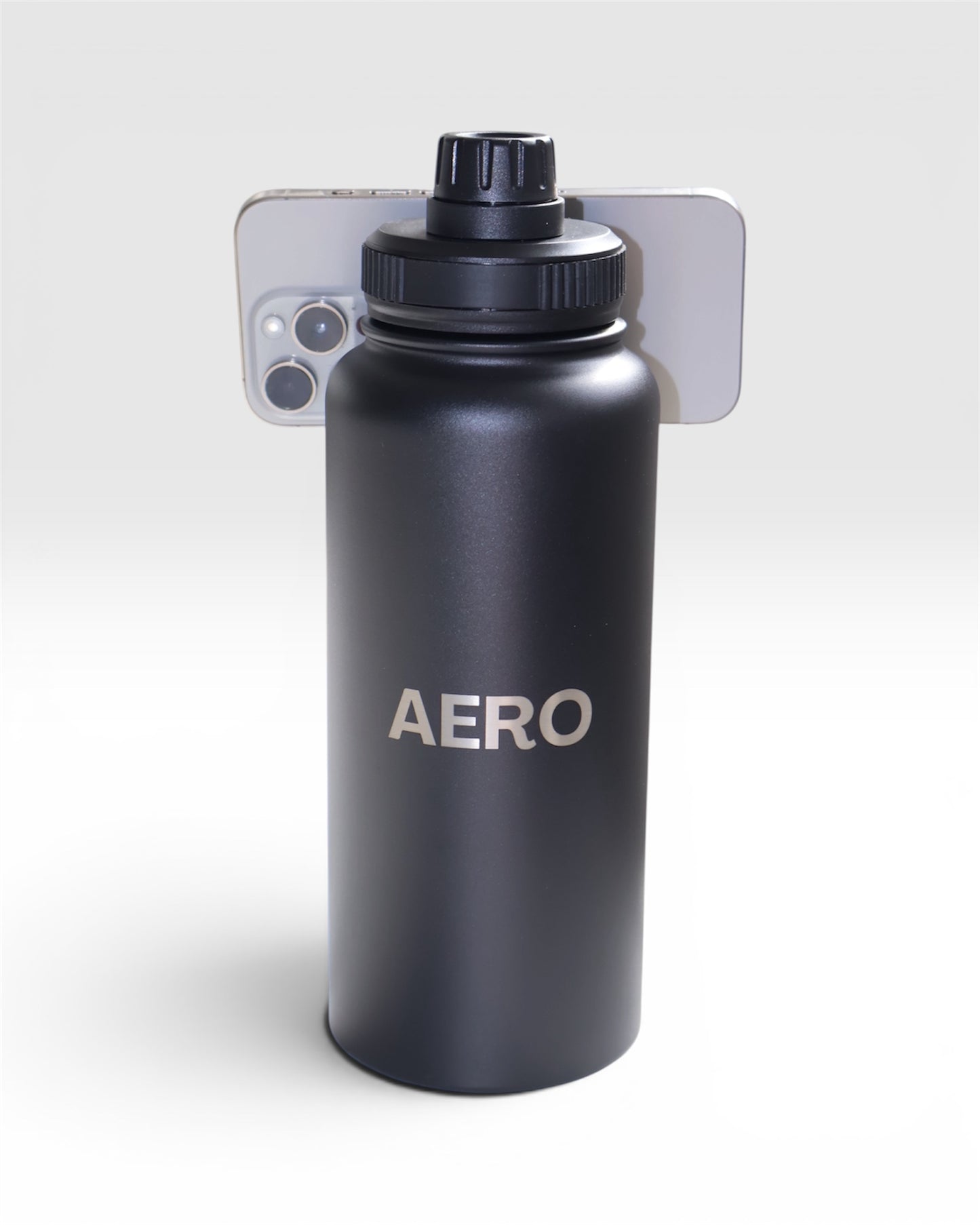 1L Magnetic Water Bottle - Black